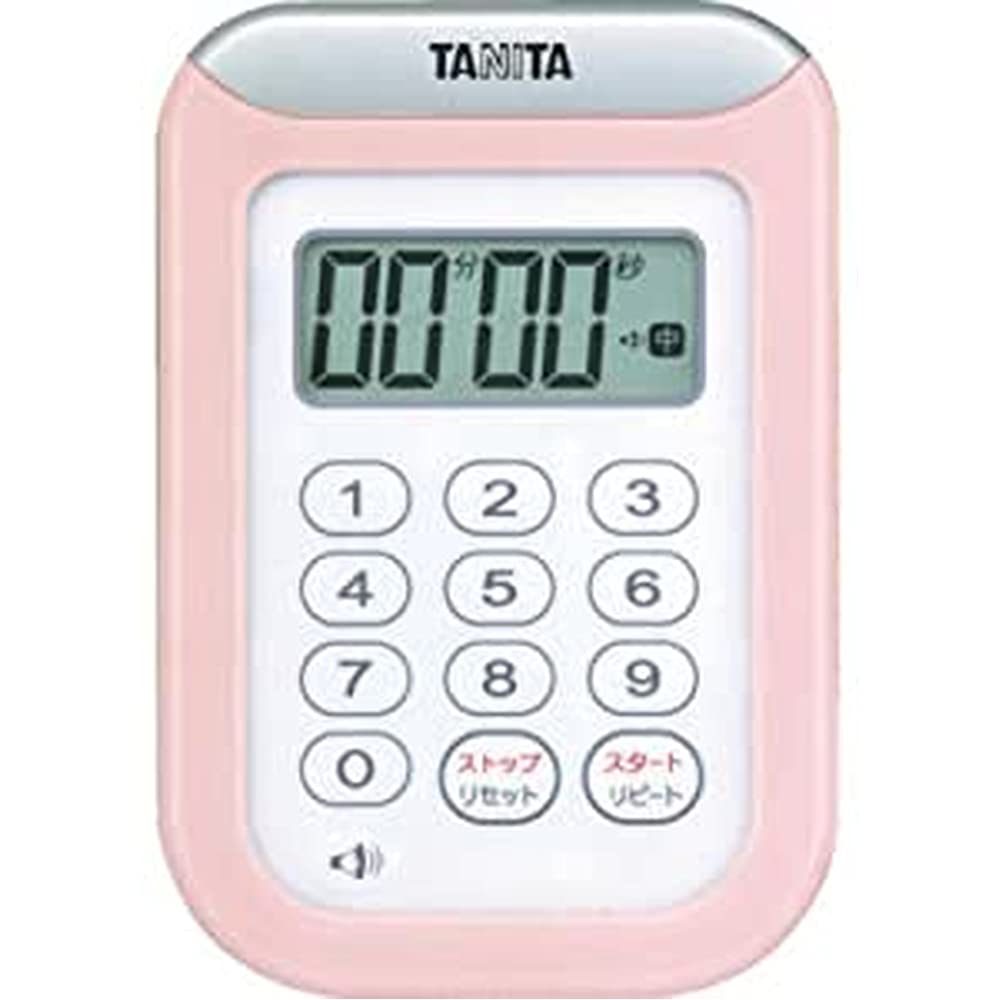 タニタ キッチン 勉強 学習 タイマー 防水 マグネット付き 100分 ピンク TD-378 PK商品画像