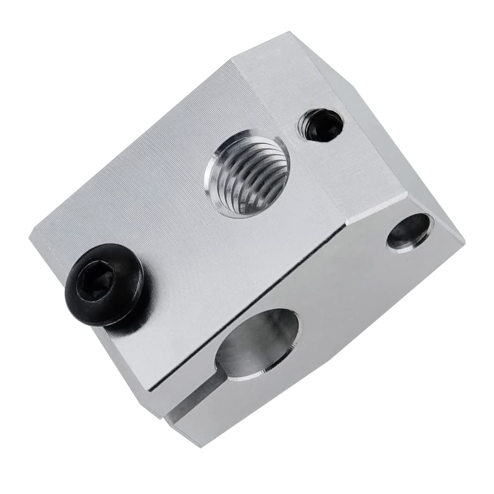 2-Pack Aluminum Mini Heater Block Compatible with Prusa Mini 3D Printer Also V6 PT100 Sensor Cartridge hotend