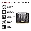 Tower-T20054BLK-Empire-2-Slice-Toaster-with-DefrostReheat-Removable-Crumb-Tray-900-W-Black-with-Brass-Accents Tower T20054BLK Empire 2-Slice Toaster with Defrost/Reheat, Removable Crumb Tray, 900W, Black and Brass