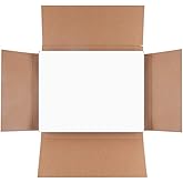 L LIKED 500 Sheets Matte Sticker Paper Full-Sheet 8-1/2" x 11" Self Adhesive Shipping Labels for Laser & Inkjet Printers, White (500 Labels)