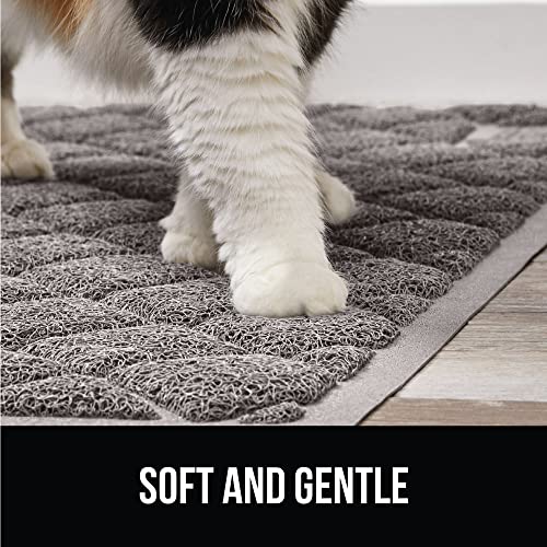 Gorilla Grip Thick Cat Litter Trapping Mat, 24x17, Less Waste, Traps