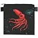 Artovida Artists Collective Reusable Lunch Baggies | Snack and Sandwich Bags with Zipper - Improved Dual Layer Design by Caia Koopman (USA) Strawberry Squid
