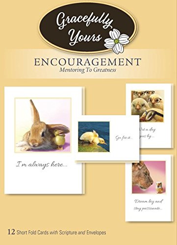 Gracefully Yours Encouragement from Mentors & Coaches Greeting Cards Featuring Chiara Castellini, 12, 4 Designs/3 Each with Inspirational Message