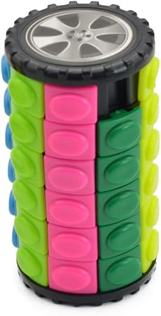 Adeeing Corn Shape Useful Decompression Magic Cube Hand Spin Anti-Stress DIY Cylinder Puzzles Toy