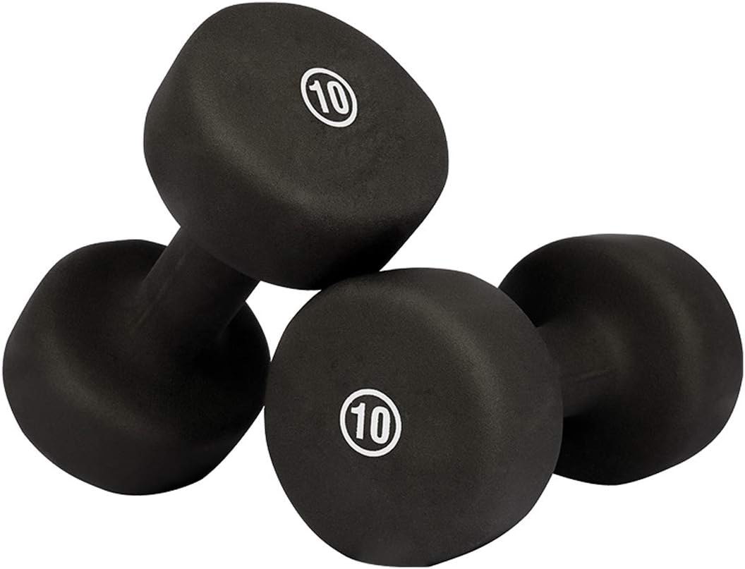 GJQ Dumbbell Weight Set, Solid Cast Iron Dumbbell, 1LB,3LB,4LB,5LB,6LB,7LB,8LB,10LB,12LB,15LB, Hex Rubber Barbell Set…