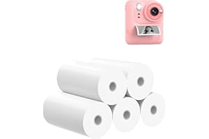 5 Rolls Kids Instant Camera Print Refill Paper for Okaloka,UYRUREL Eco-friendly Thermal Printing Paper for Children's Camera,