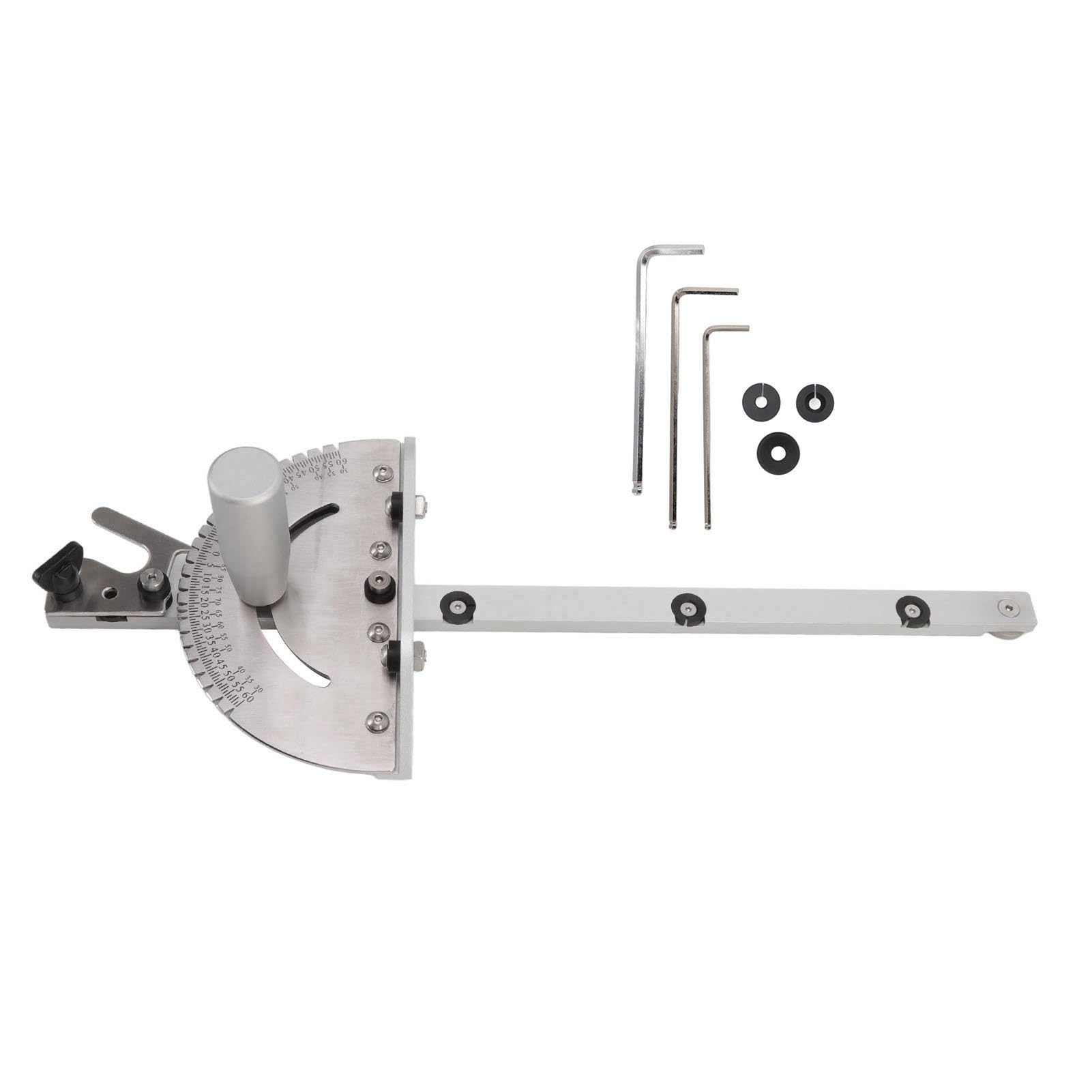 Angle Miter Gauge, Aluminum Accuracy Miter Gauge, Table Saw Miter Gauge for Woodworking Accessories
