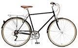 Critical Cycles Beaumont-7 Seven Speed Men's Urban City Commuter Bike, Black, 54cm (Medium)