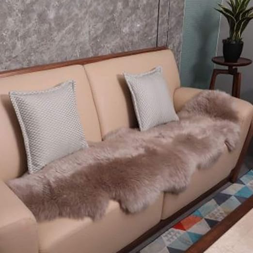 Balscw Piel De Oveja Artificial Antideslizante Imitación Fleece