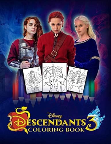 Descendants 3 Coloring Book: Jumbo Coloring Book with Exclusive and Premium Images for Kids and Adults (Unofficial) Paperback – 29 Aug 2019