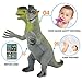 8 Inch Rubber Dinosaur Dragons Toys Set(6 Piece),Great Safety Materials TPR Super Stretchy,With Learning Study Card,ValeforToy Realistic Dinosaur Dragon Figure, For Boys Kids Bathtub Squishy Toys