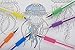 ECR4Kids GelWriter Gel Pens Set Premium Multicolor in Fabric Easel (75-Count)