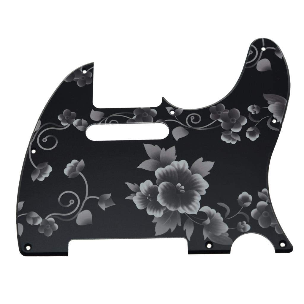 Dopro 8 Hole Tele Guitar 3D Printed plastic pickguard Scratch Plate for USA/Mexican FD Telecaster Flower Pattern