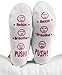 Haute Soiree Labor and Delivery Socks - Funny Push Gift for New Mom to Be (Relax, Breathe, Push)