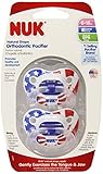Nuk Orthodontic 6-18M Patriotic Silicone Pacifiers