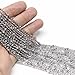 12 PCS Stainless Steel Satellite Chains Beaded Cable Chain Necklace Bulk for Jewelry Making (20 Inch(2mm))