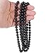 Fashion Faux Pearl Long Sweater Chain Necklace--black