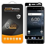 [2-Pack] Supershieldz For Nokia 6 Tempered Glass Screen Protector, [Full Screen Coverage] Anti-Scratch, Bubble Free, Lifetime Replacement Warranty (Black)