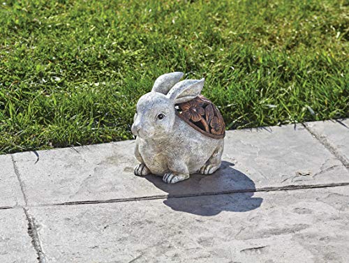 Bronze Lighted Bunny Statue - Image 3