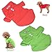 KINGMAS 4 Pieces Dog T-Shirt, Breathable Pet Shirts, Puppy Sweatshirt Dog Clothes Outfit Apparel Coats for Small Medium Dogs Cats (Blue, Green, Red, Orange) - X-Large