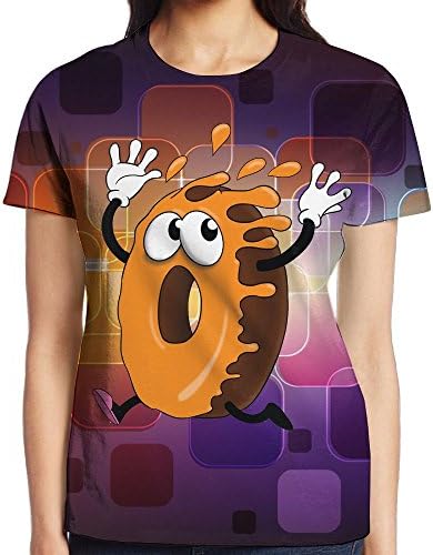 PSODESS Escape The Donut Women's 3D Print T Shirts