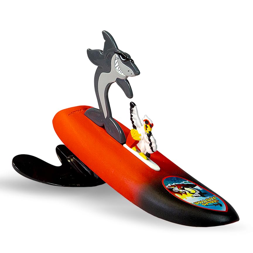 Photo 1 of Surfer Dudes Legends & Surfer Pets Wave Powered Mini-Surfer, Pet and Surfboard Beach Toy - Jaws Justice and Curly