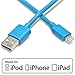 Aduro - Apple Certified/MFi - (6 Feet, 2 Meters) USB to Lightning Charge & Sync Cable fits all Apple Devices with Lightning Connector (Blue)