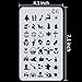 24 Different Style Stencil with a Storage Bags