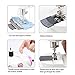 Sewing Machine Mini Size for Little Sewing Projects Double Thread Double Speed with Foot Pedal Light Safety Cover (Extension Table)