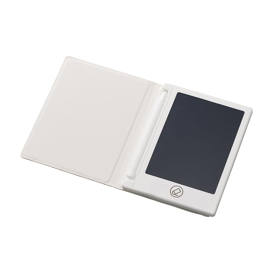 電子メモ 4.5インチ | 電子パッド 電子メモ帳 ロック機能搭載 単語帳 筆談ボード 書いて消せるボード コンパクト ミニサイズ メモパッド デジタルメモ エコ 繰り返し使える プライベート ミニメモ ミニ (ホワイト) の商品画像