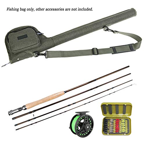 Fishchun Sac De Canne à Pêche En Toile, Caisses De Tubes De Rangement Pour Moulinet à Canne Portable, Sac De Pêche à La…