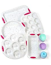 To encounter 41 Pieces Silicone Bakeware Set, Silicone Cake Molds, Nonstick Baking Sheet, Silicone Donut Baking Pans, Silicone Muffin Pan with 36 Pack, Silicone Cupcake Baking Cups