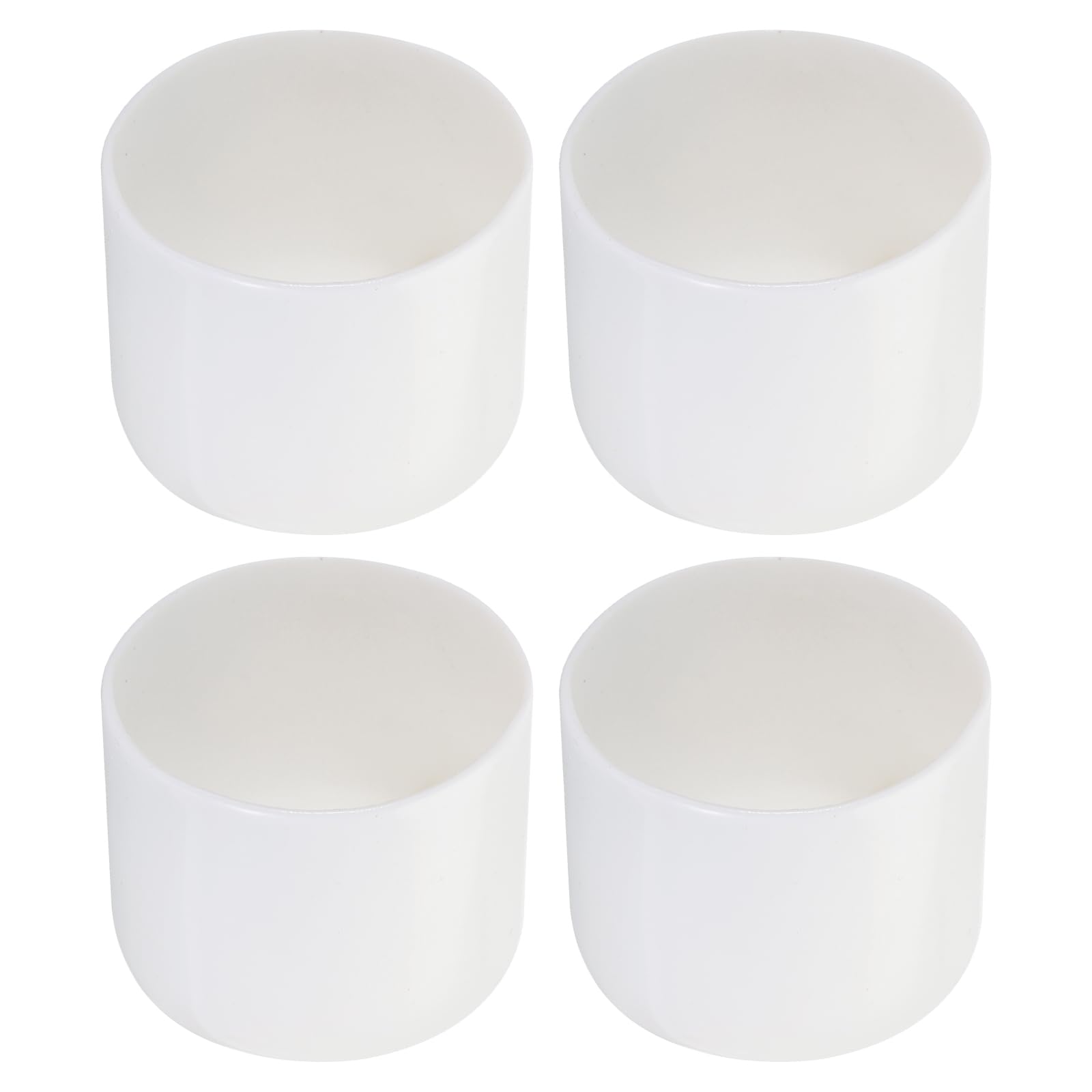 Rebower 4 Pack Screw Thread Protector Cover Rubber End Caps, [for Screw, Bolt, Rod End Cap] - 2 inch(50mm) inner dia/White