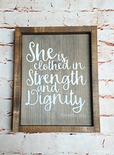 Nursery wall decor, Scripture wall art, Framed wood sign, Wood signs with sayings, Bible verse on wood
