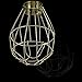 KINGSO Vintage Hanging Pendant Cage Light Fixture Metal Wire Lamp Guard