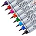 SHARPIE Brush Tip Permanent Markers, 8 Colored Markers (1810703)