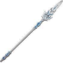 Munetoshi 39” Silver Blue Fantasy Spear Staff Foam Anime Video