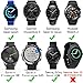 Molitec 20mm Quick Release Watch Band for Samsung Gear Sport/Garmin Vivoactive 3/Huawei Watch 2/Garmin Forerunner 645/Garmin Vivomove HR Smartwatch (Painting/Classic/Butterfly/Red Flower)