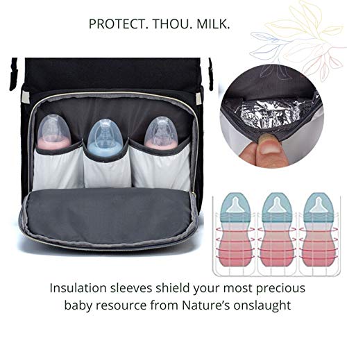 3 in 1 Diaper Bag – Multifunctional Baby Changing Station – Versatile and Practical Accessory for Parents – Lightweight and Portable Bassinet –Large Storage Capacity – Baby Travel Bag with USB Charger