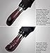 Balios Travel Folding Umbrella with Real Wood Handle Auto Open Close Vented Windproof Canopy - Designed in UK