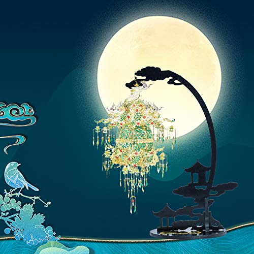 Piececool 3D Metal Puzzles for Adults, Silver Sachet with Grape DIY 3D Model Building Kits for Teens Boys, Great Halloween, 592 Pcs