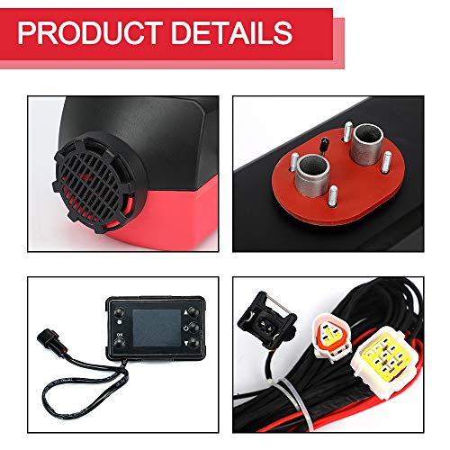 Triclicks 8KW Diesel Air Heater 12V Diesel Parking Heater Set With 10L Tank Remote Control LCD Display, Fast Heating Diesel Heater For Truck Boat Bus Car Trailer Motorhomes Vehicle (Style 1) - Thumbnail 5
