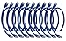 iMBAPrice Cat6 (1 Feet) Ethernet Network Patch Cable, LAN, UTP RJ45 Internet Cat 6 Cable (10 Pack) Blue, Compatible with Personal Computer