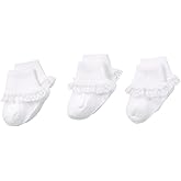 Jefferies Socks Baby-Girls 3 Pair Pack Simplicity Lace Socks