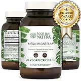 Natural Nutra Magnesium Supplement with Citrate, Malate, Chelate, Malic Acid, 400 mg, 90 Capsules