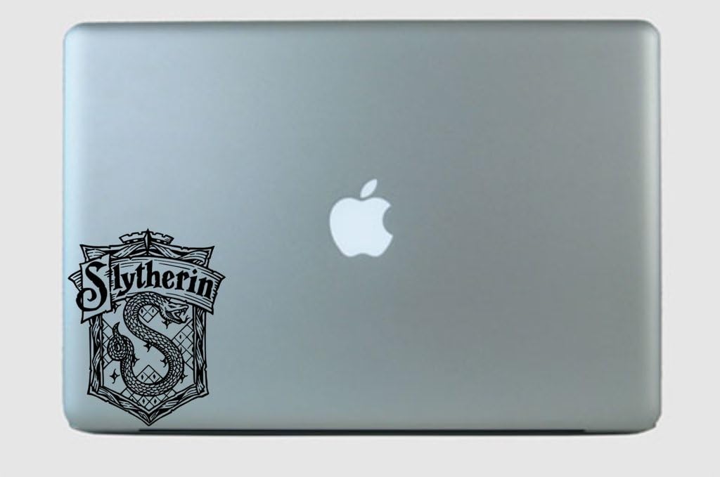 SimplyVinylized Slytherin Super Detailed House Crest Logo Vinyl Decal Sticker Black