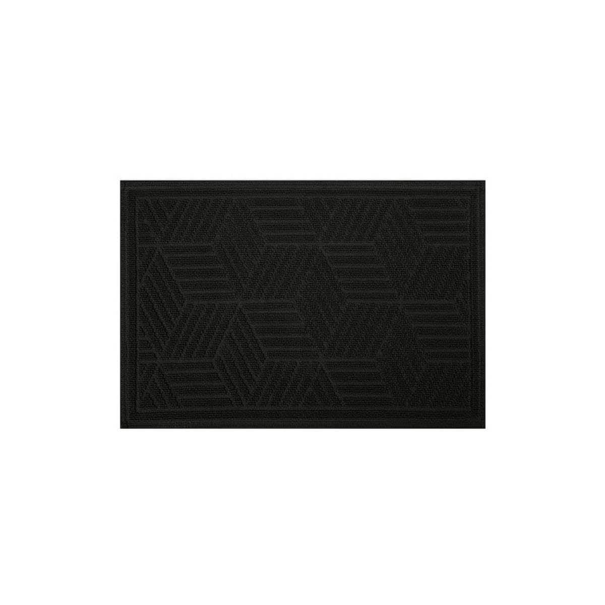 Spirella Cubo Cotton Bath Mat 50 x 80 cm Black