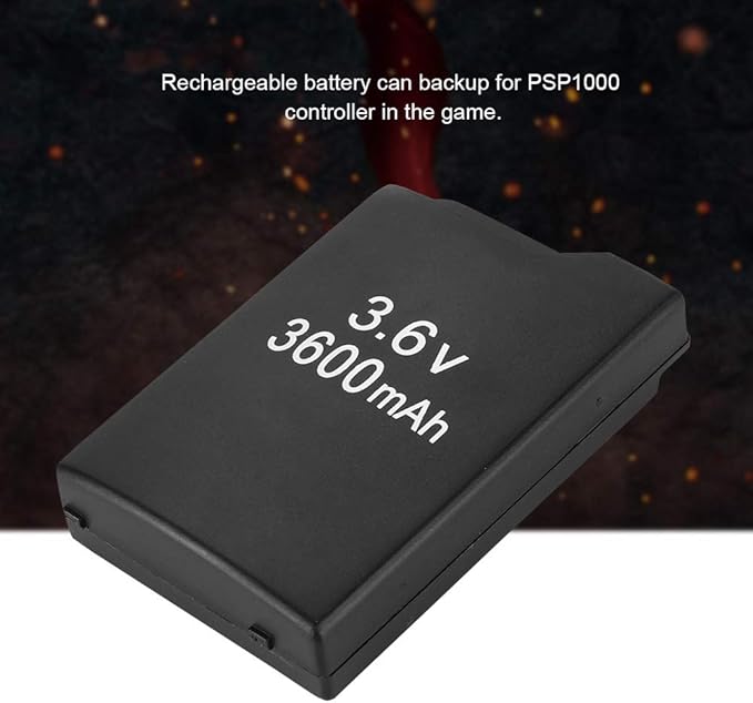 Fidgetkute 2x 3600mah Rechargeable Replacement Battery Pack For Sony Psp 1000 1001 Black Video Game Consoles Accessories Surclima Batteries Chargers