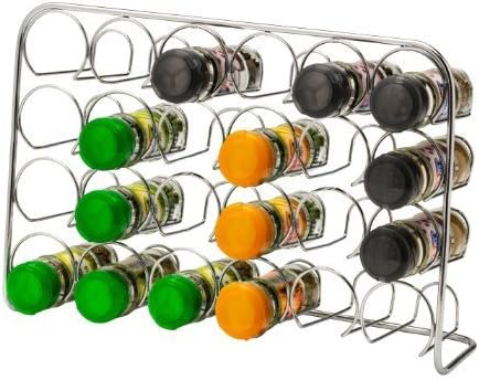 Hahn Pisa 24 Jar Spice Rack, Chrome by Hahn