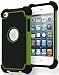 Bastex Hybrid Armor Case for Apple iPod Touch 4, 4th Generation - Green & Black primary
